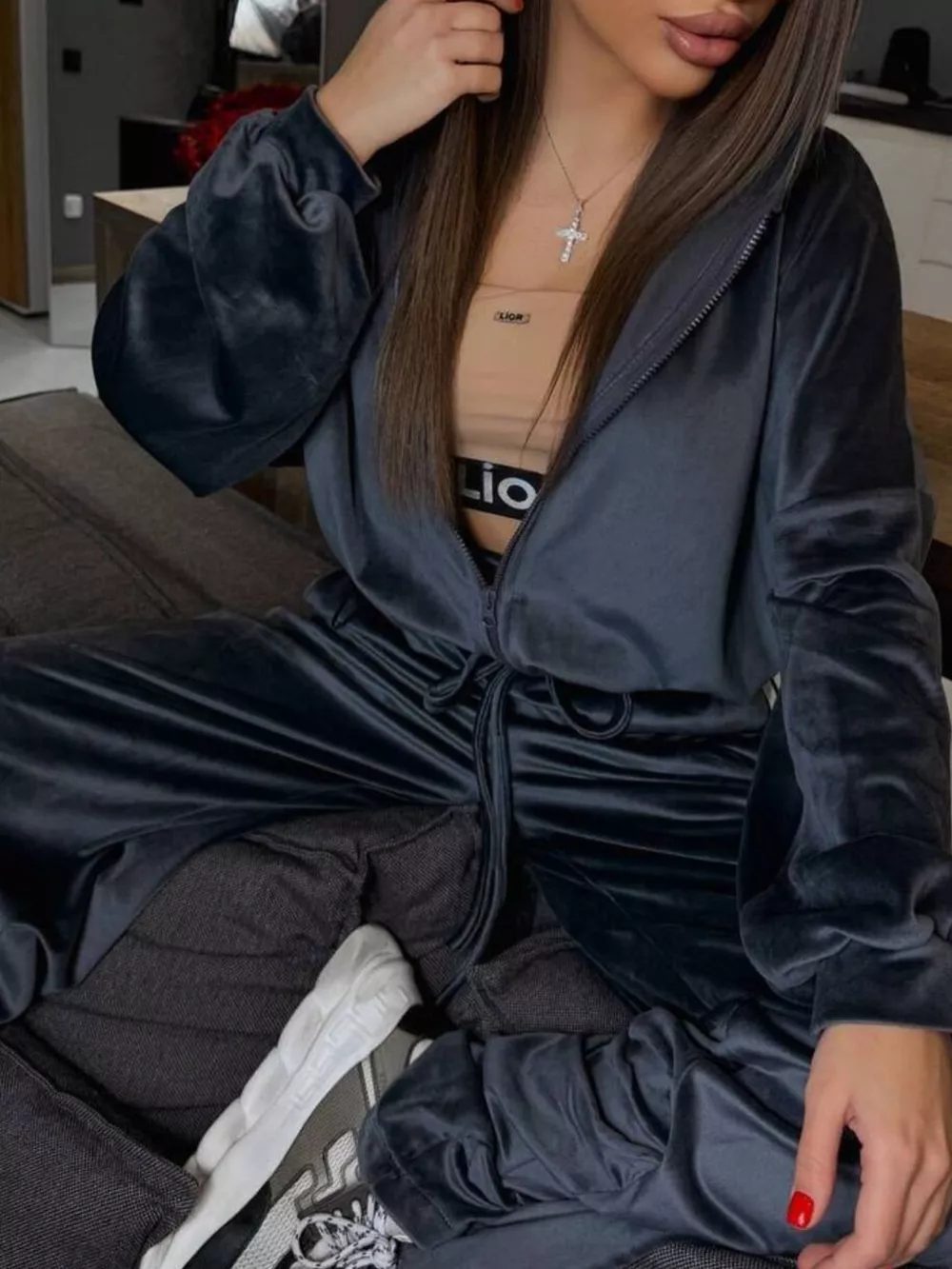 Zip Up Cropped Outerwear and Pants Set, image 8