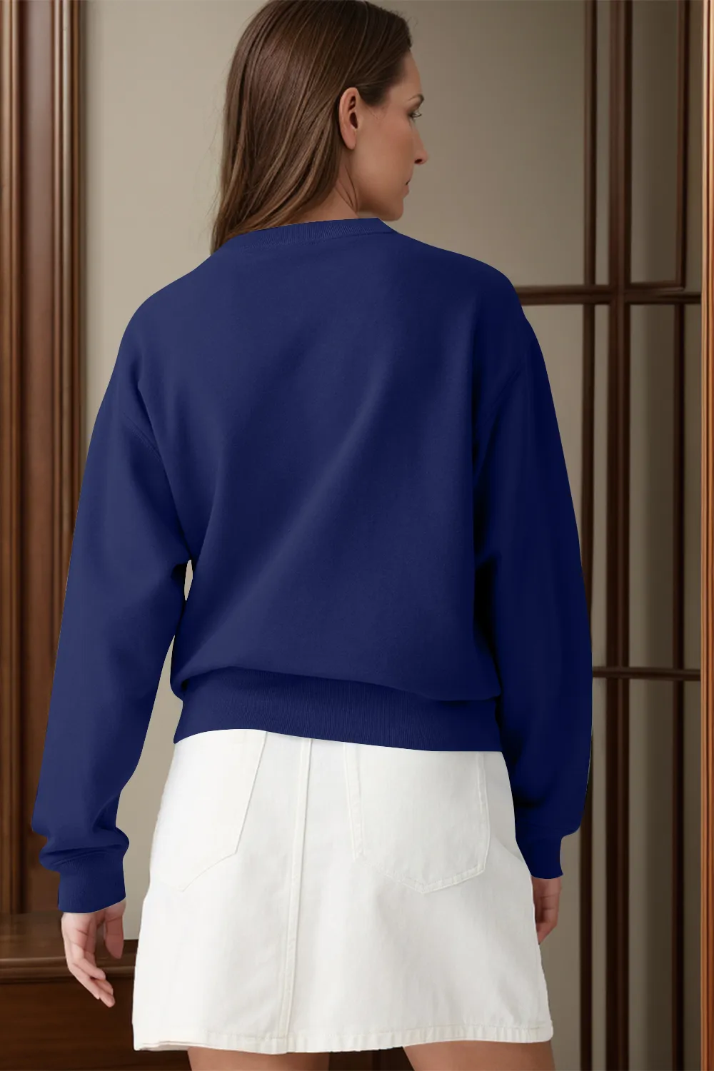 Round Neck Long Sleeve Sweatshirt, image 16