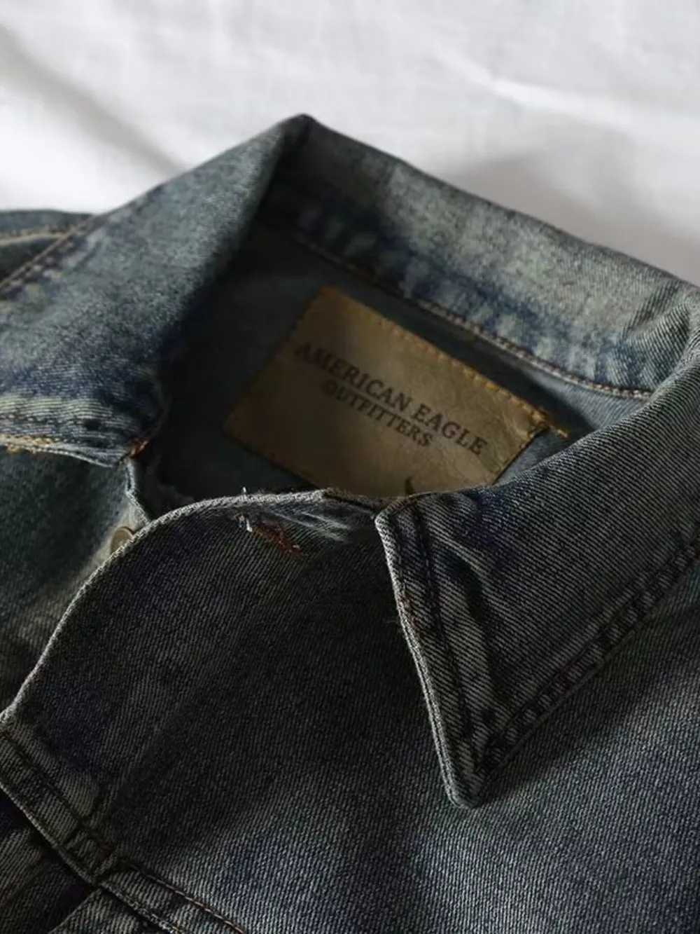 Men's Plus Size Button Up Long Sleeve Denim Jacket, image 5