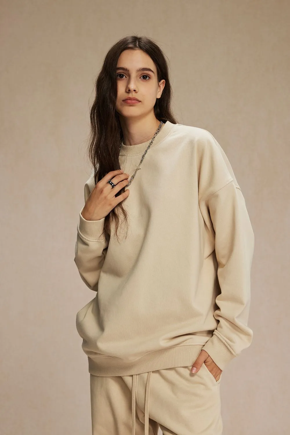 Men's Round Neck Long Sleeve Sweatshirt, image 33