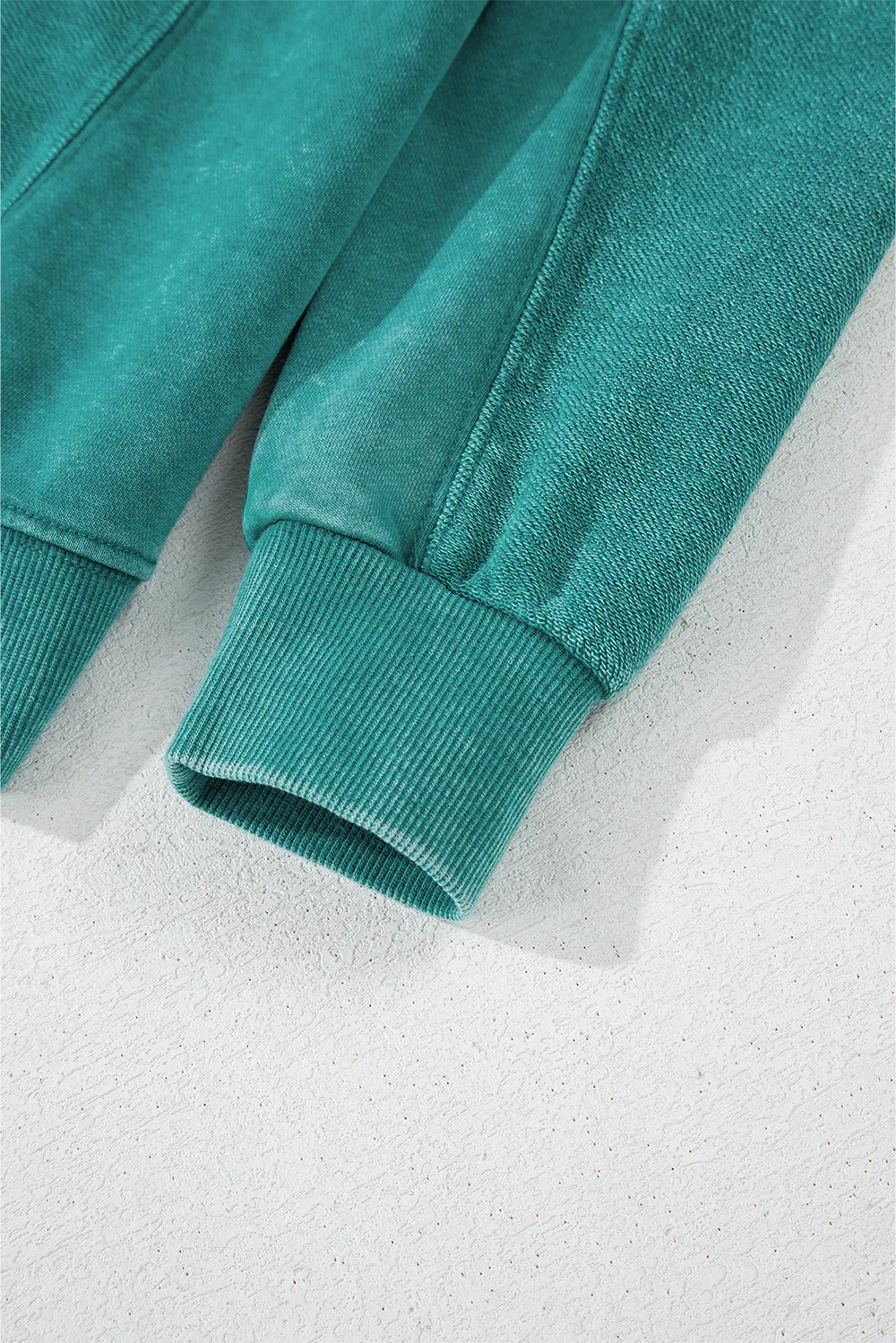 Notched Drop Shoulder Long Sleeve Sweatshirt, image 13