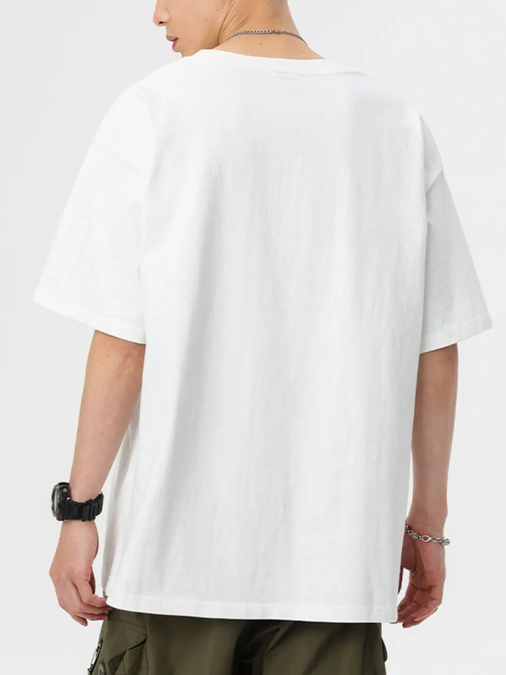 Men's Full Size Round Neck Half Sleeve T-Shirt Plus Size, image 5