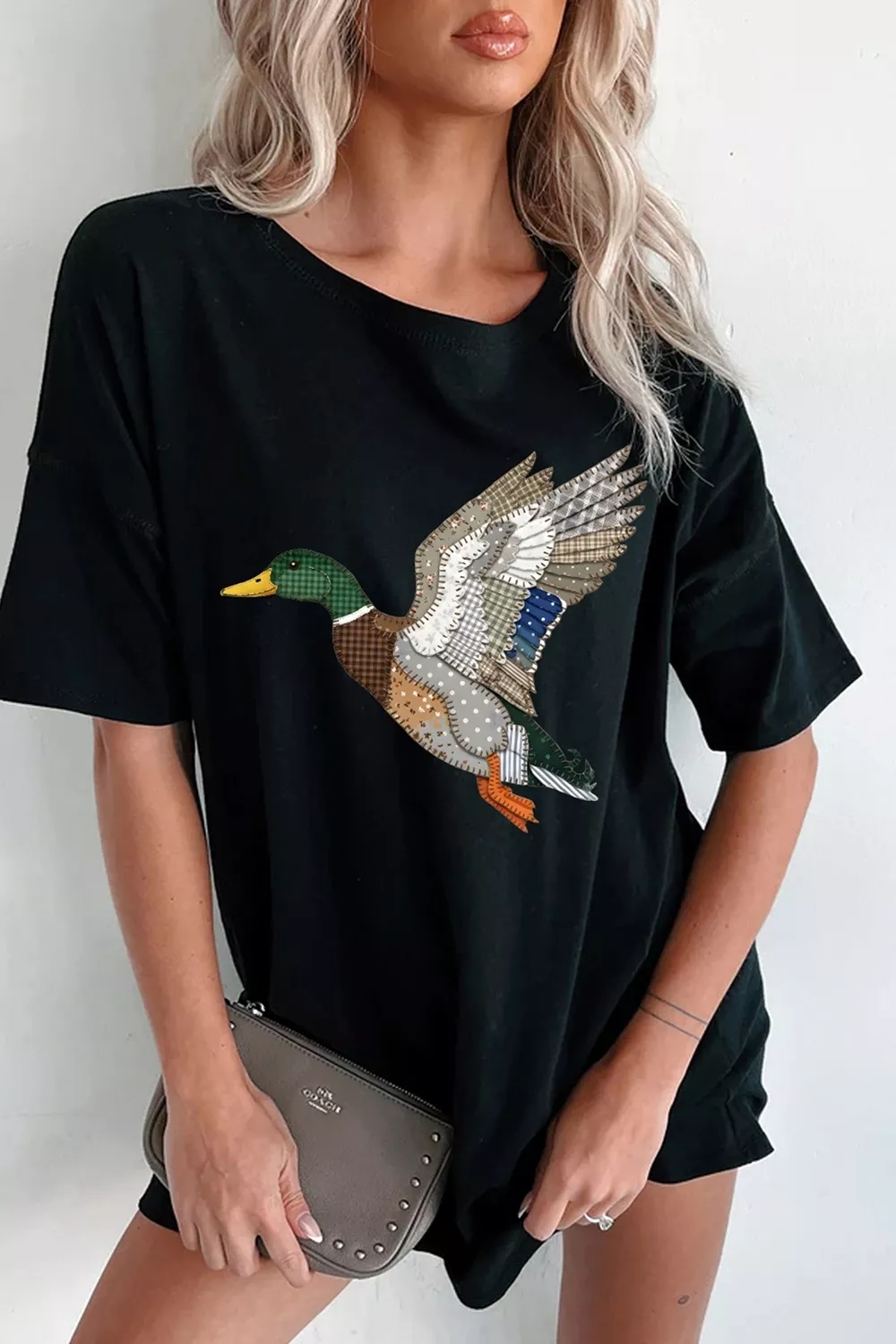 Flying Duck Graphic Round Neck T-Shirt, image 4