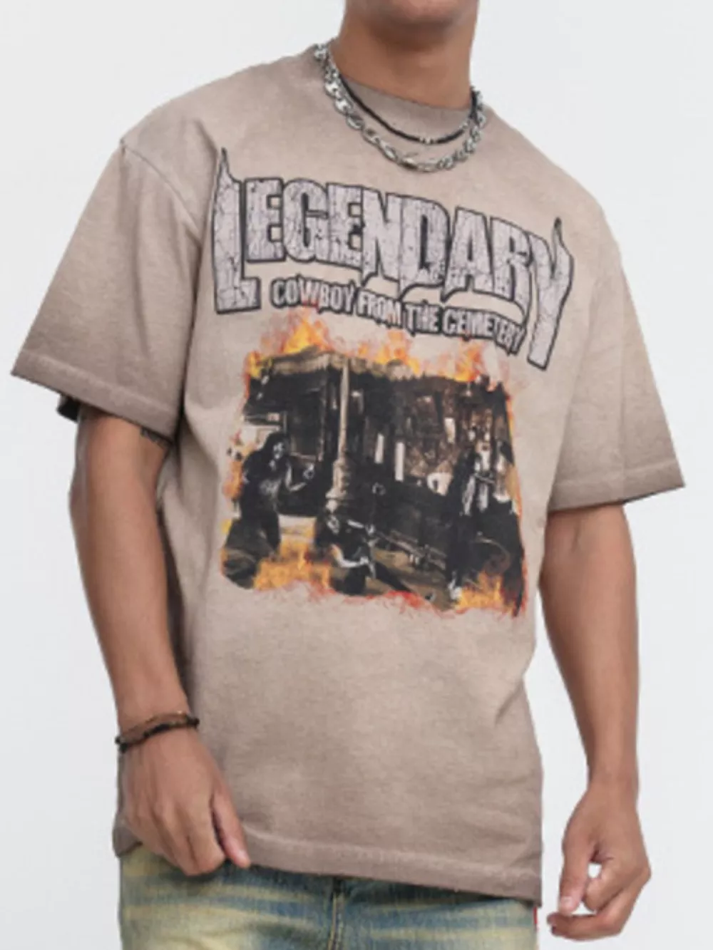 Men's Graphic Round Neck T-Shirt, image 4