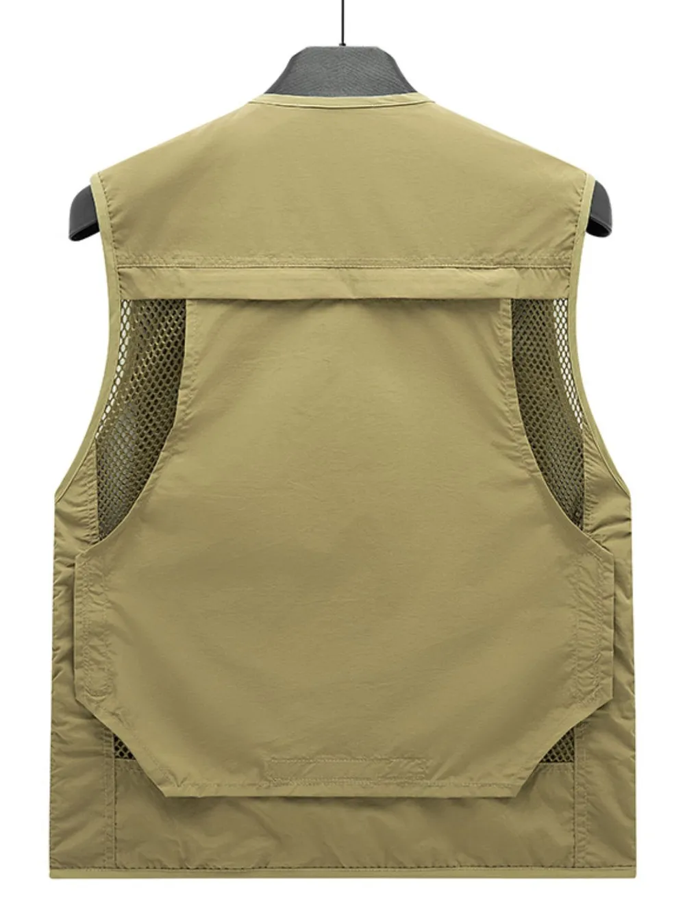Men's Plus Size Zip Up Mesh Vest, image 3