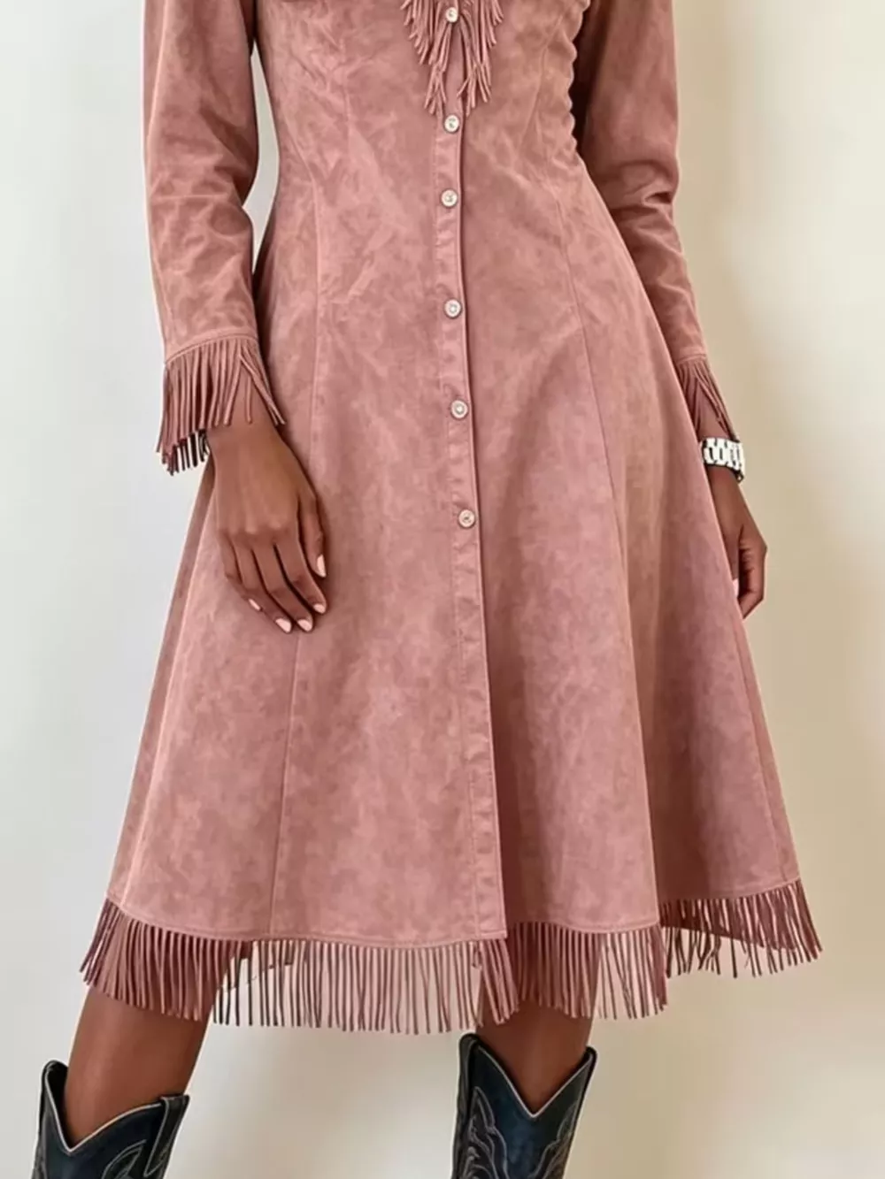 Full Size Fringed Button-Down Outerwear Plus Size, image 10