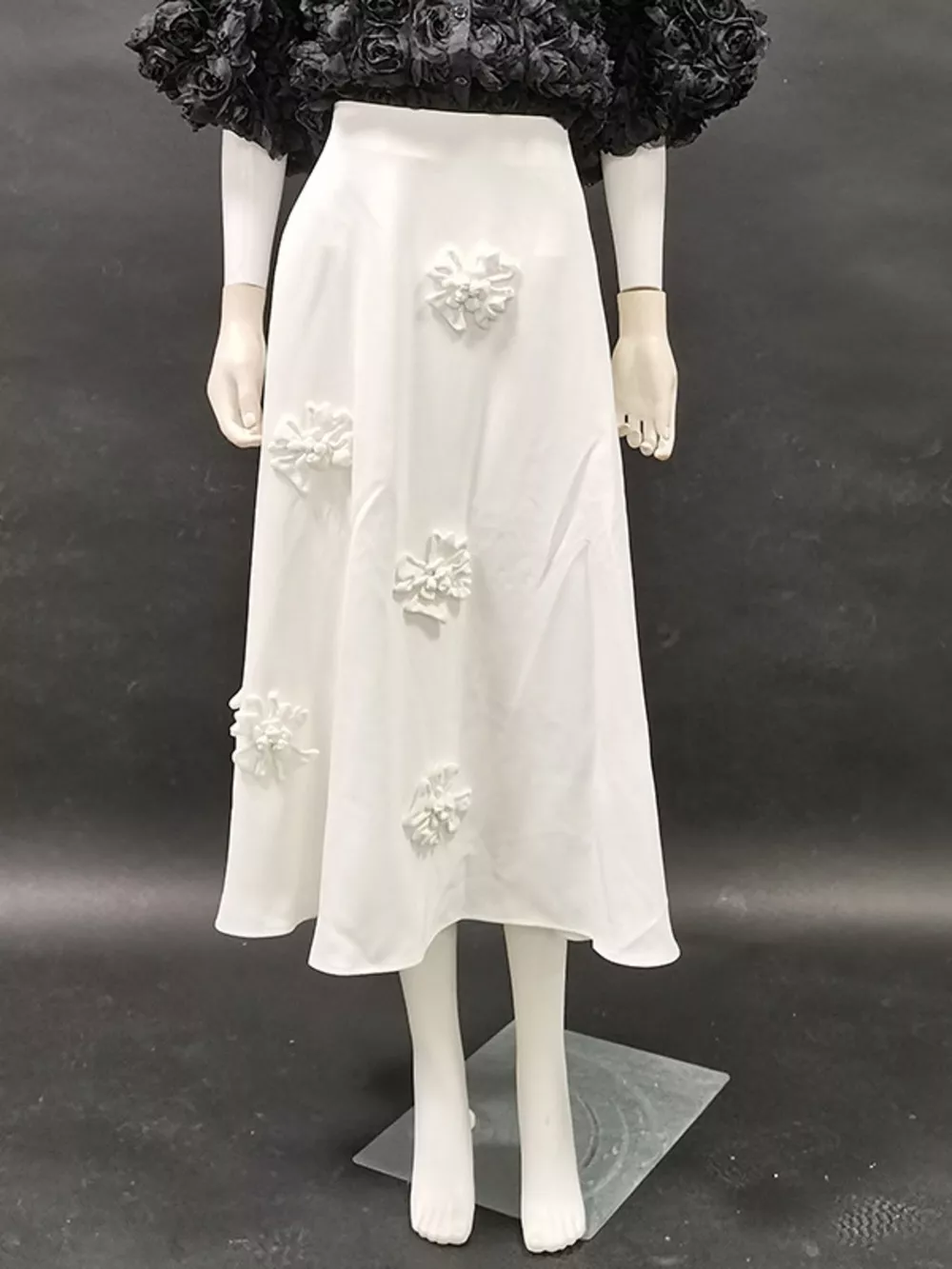 Floral Embellished Midi Skirt, image 5