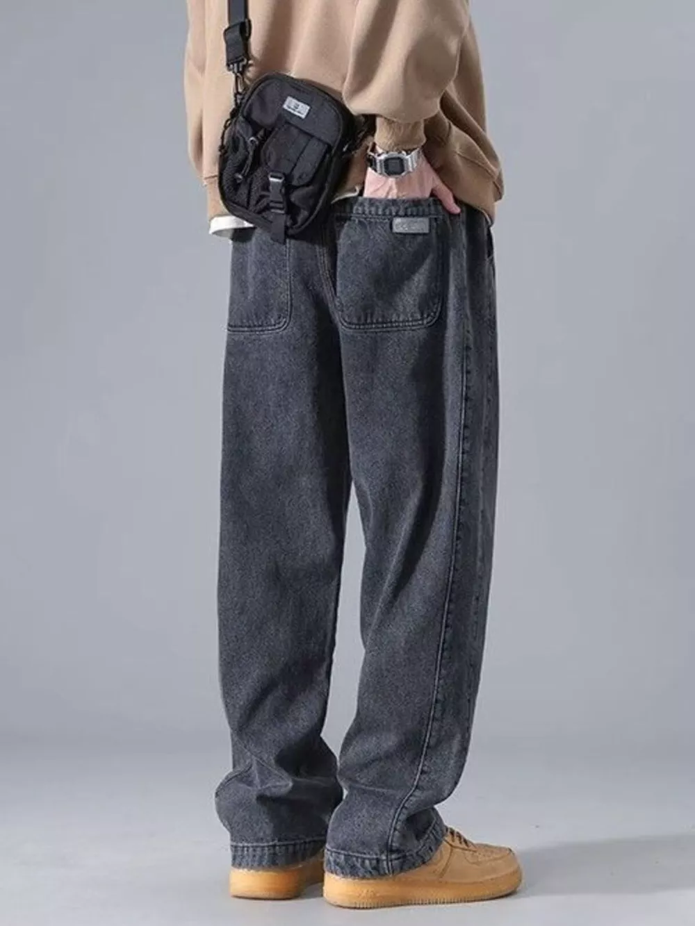 Men's Full Size Wide Leg Jeans Plus Size, image 2