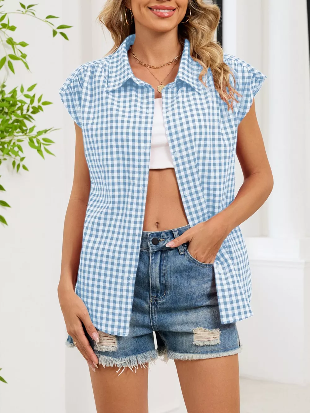 Gingham Button-Down Shirt, image 20