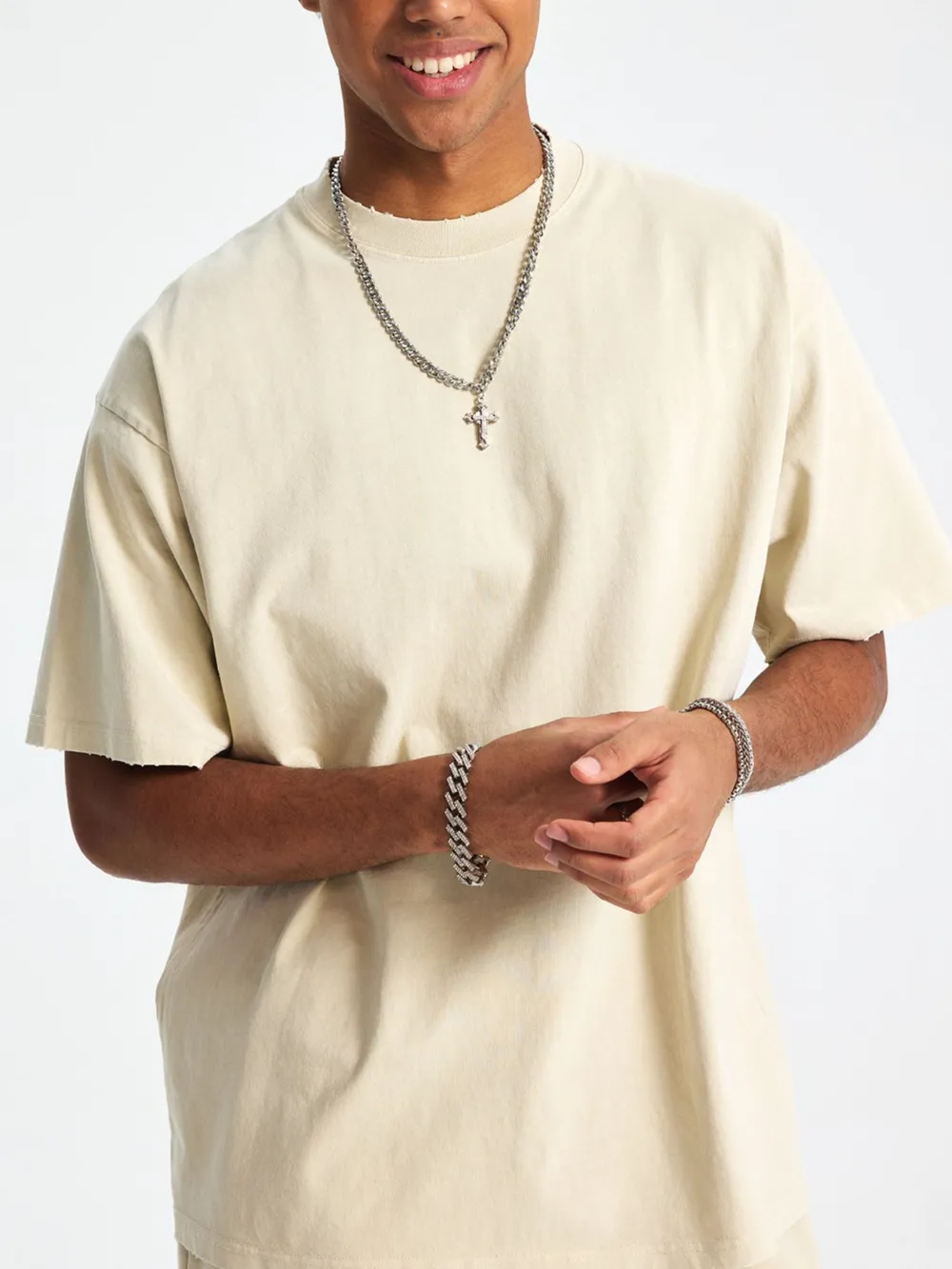 Men's Casual Oversized Cotton T-Shirt, image 10