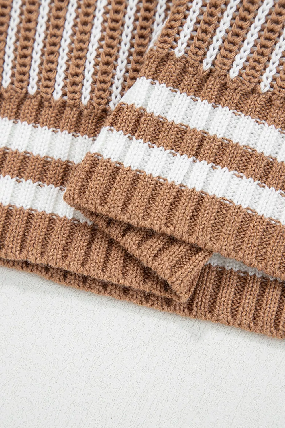 Striped Knit Long Sleeve Sweater, image 11