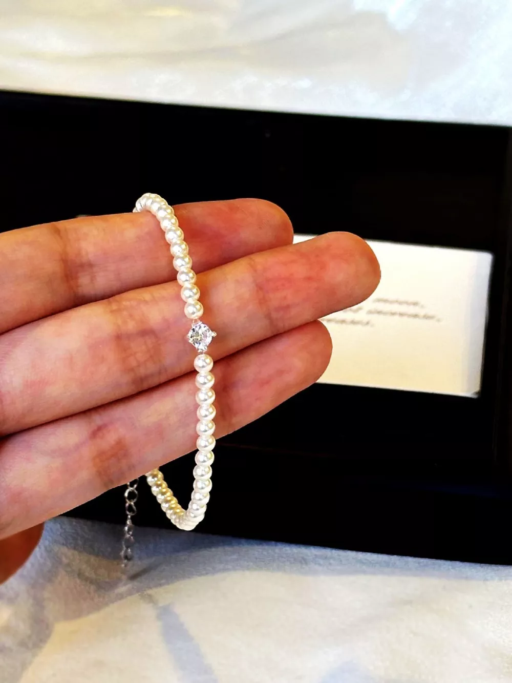 Adjustable Pearl Bracelet, image 5