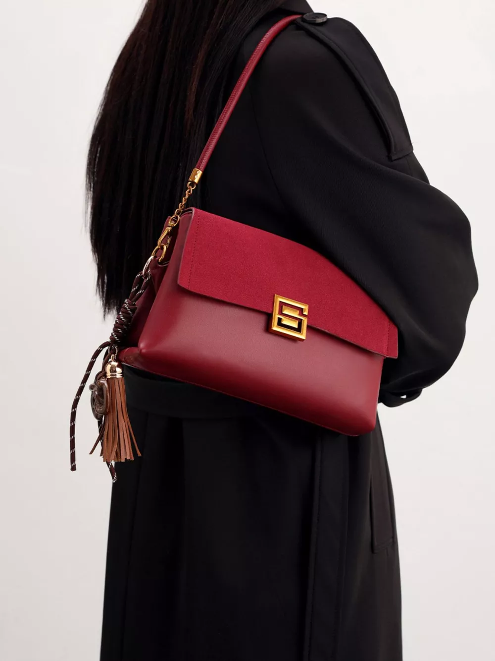 Gold-Tone Hardware Crossbody Bag, image 6