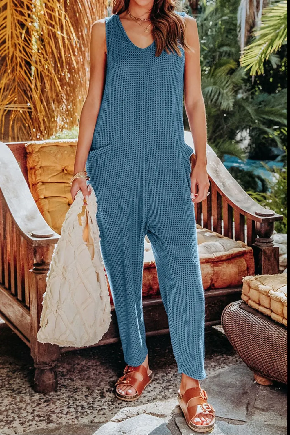 Full Size Sleeveless Straight Jumpsuit, image 20