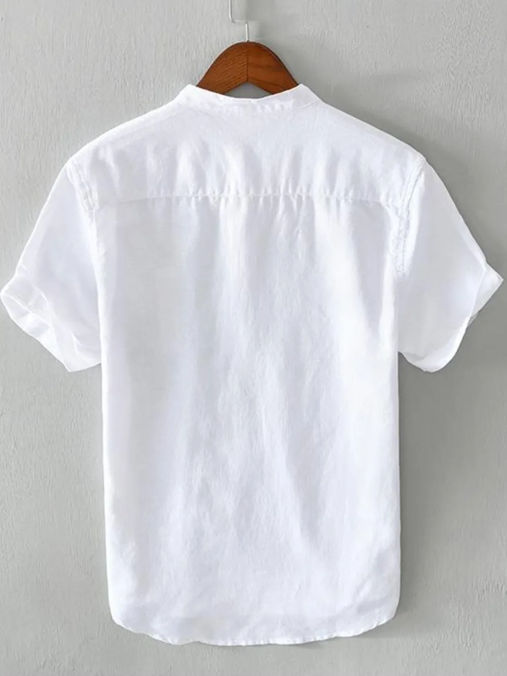 Men's Plus Size Half Button Henley T-Shirt with Contrast Detail, image 6