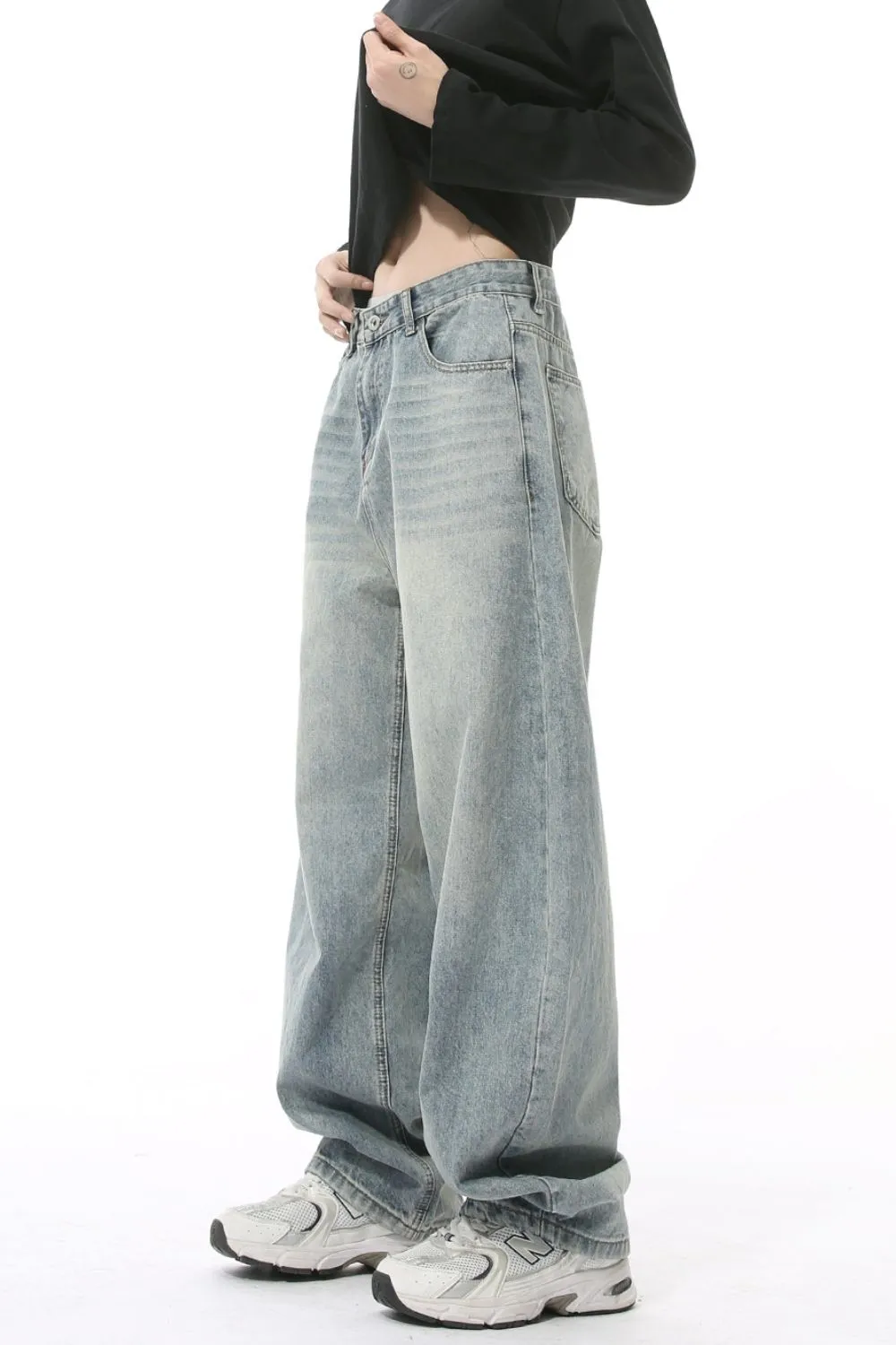 Wide Leg Jeans with Pockets, image 5
