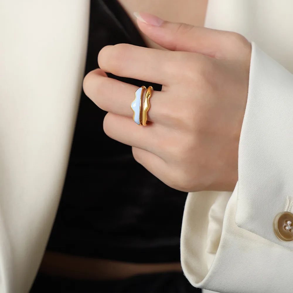 18K Gold-Plated Open Ring, image 10