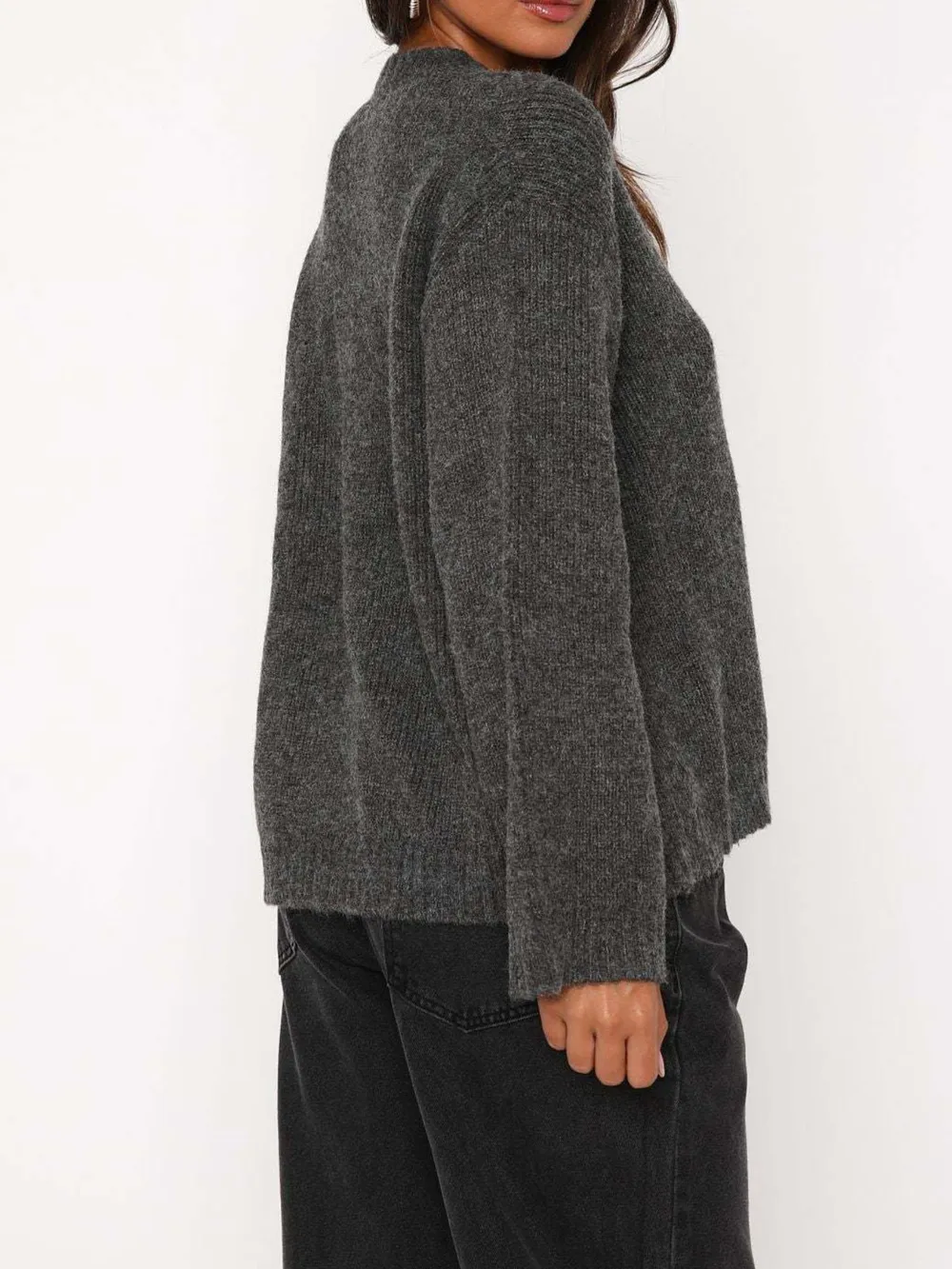 Open Front Tied Sweater Cardigan, image 4