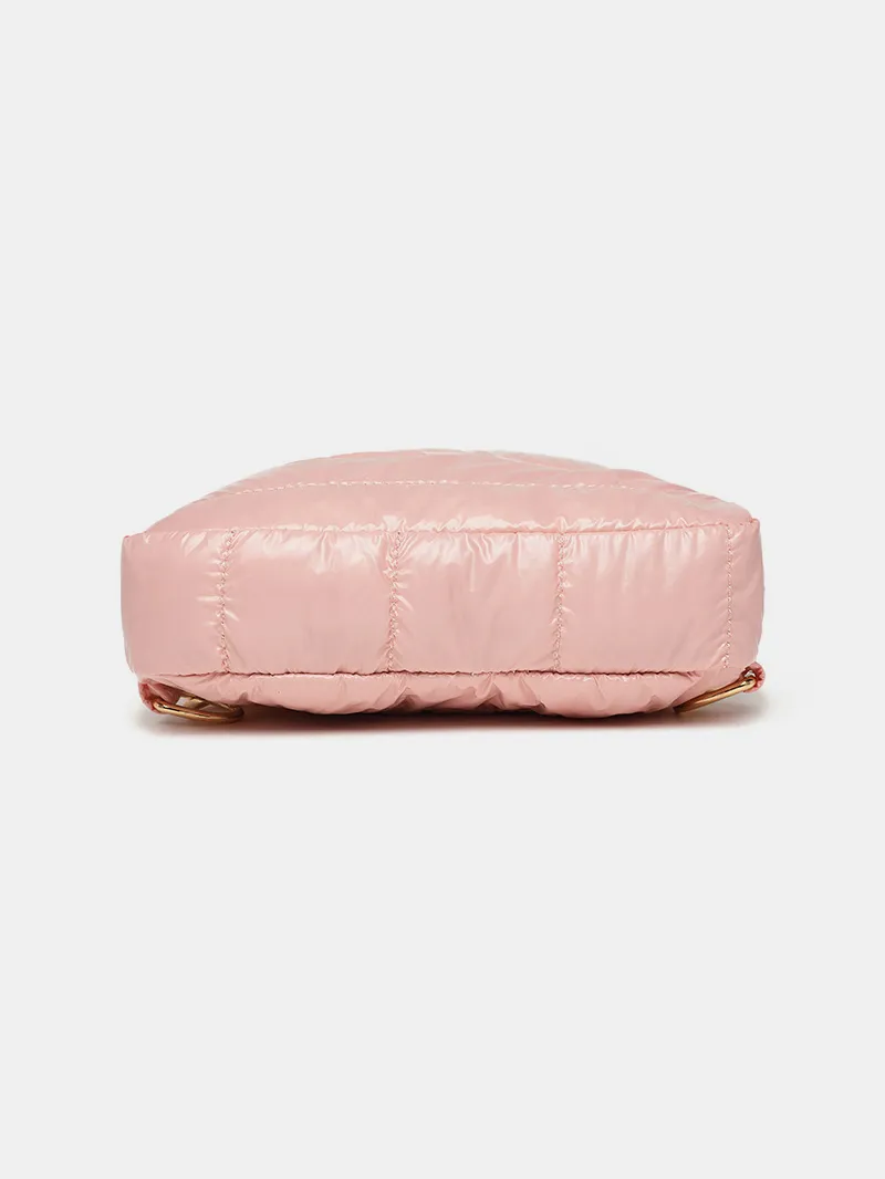 Quilted Adjustable Strap Puffy Sling Bag, image 8