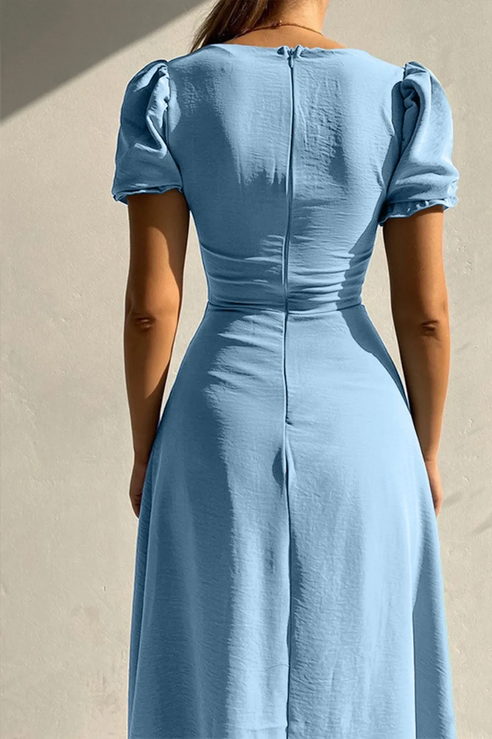 Sweetheart Neck Short Sleeve Dress, image 13