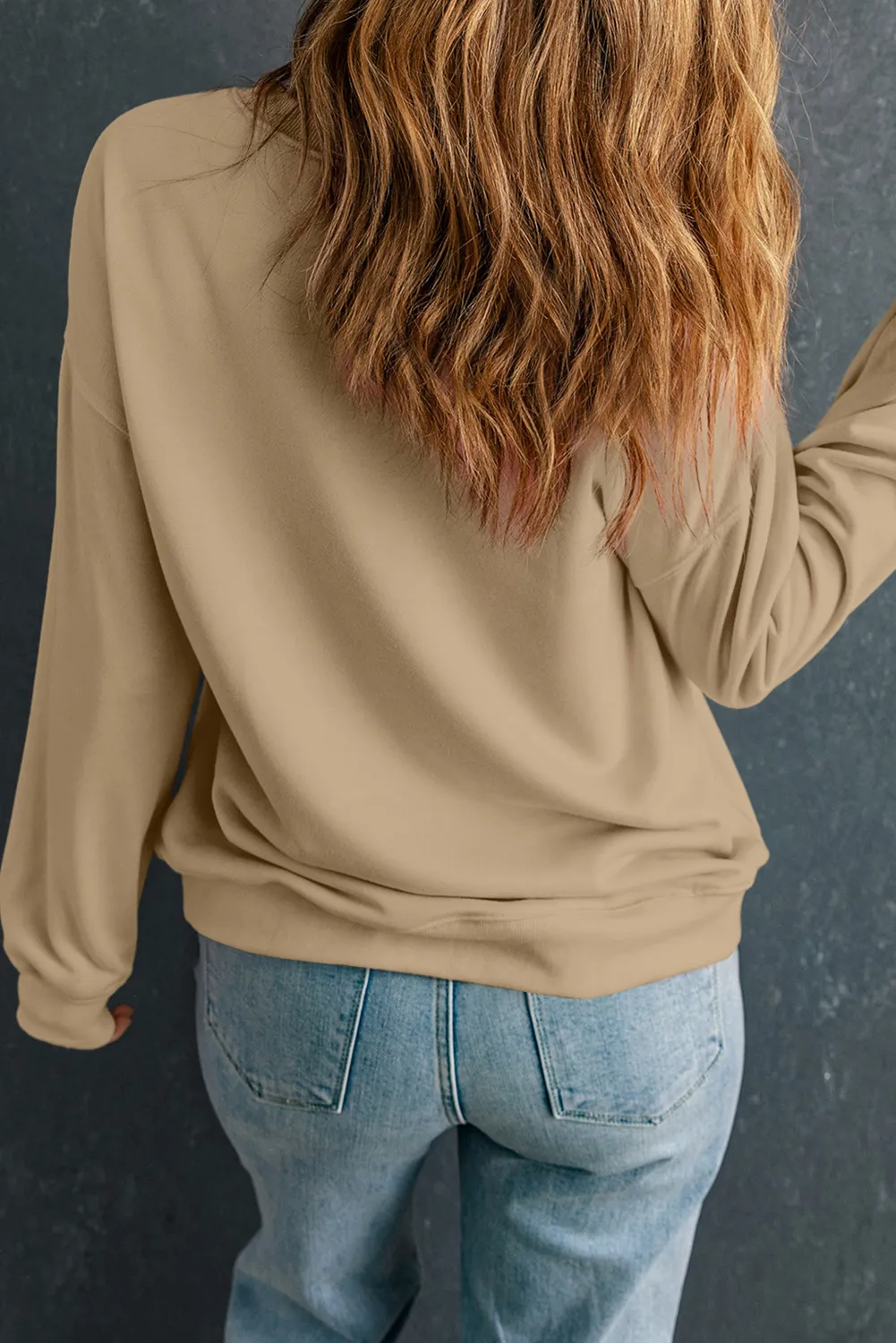 THANKSGIVING Round Neck Dropped Shoulder Sweatshirt, image 4