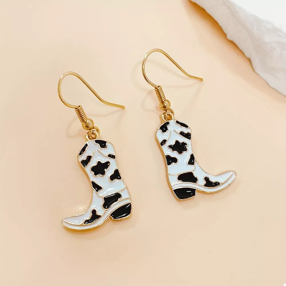 Cowgirl Boot Dangle Earrings