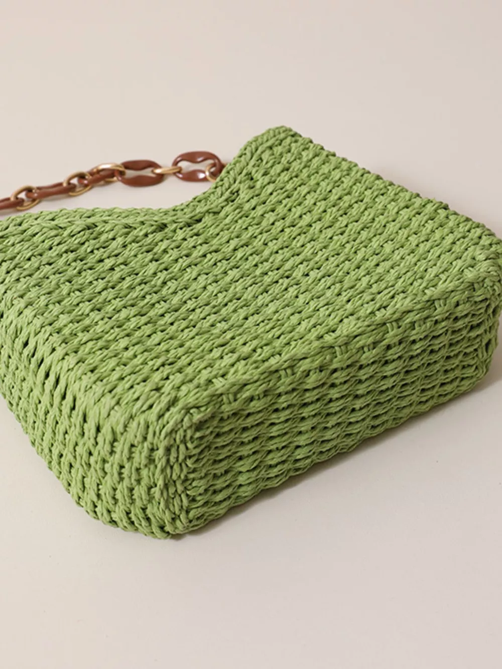 Woven Straw Shoulder Bag, image 6