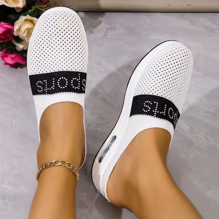 Breathable Mesh Round Toe Sandals, image 4