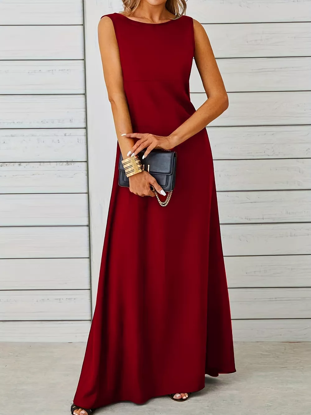 Sleeveless Flowy Maxi Dress, image 27