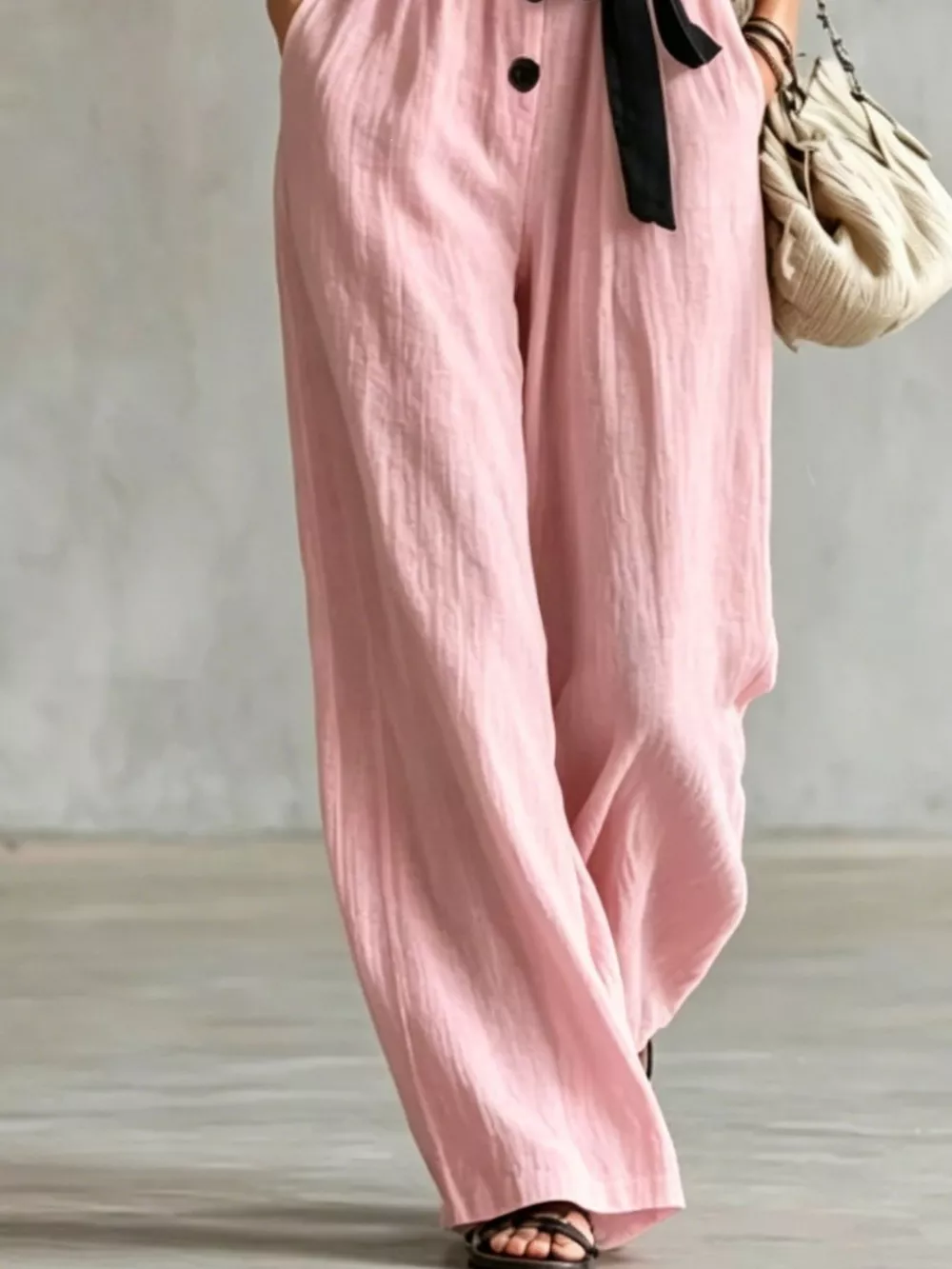 Lace Trim Sleeveless Wide Leg Jumpsuit, image 11