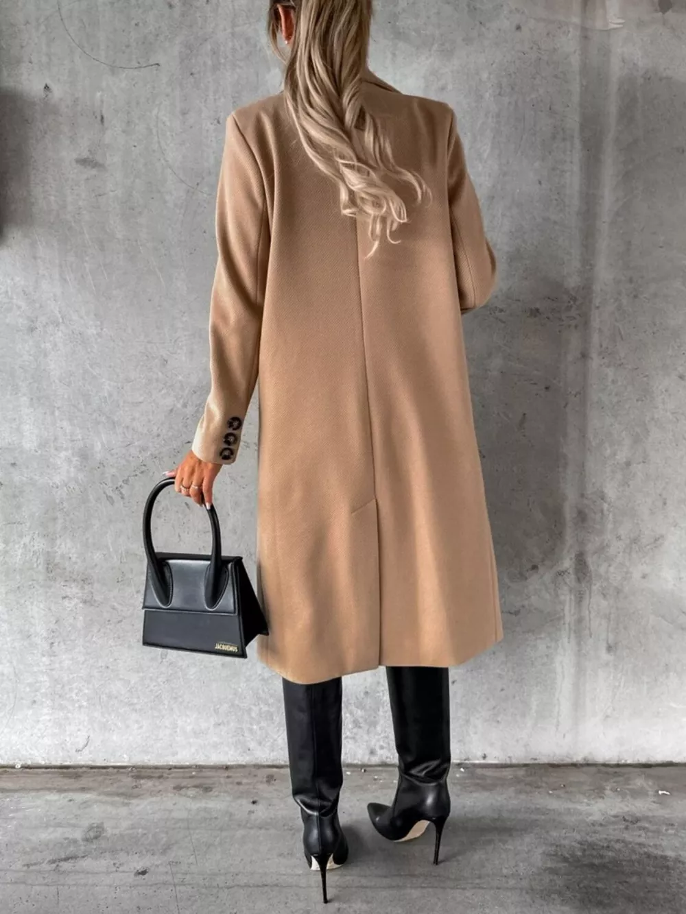 Double-Breasted Longline Coat, image 7