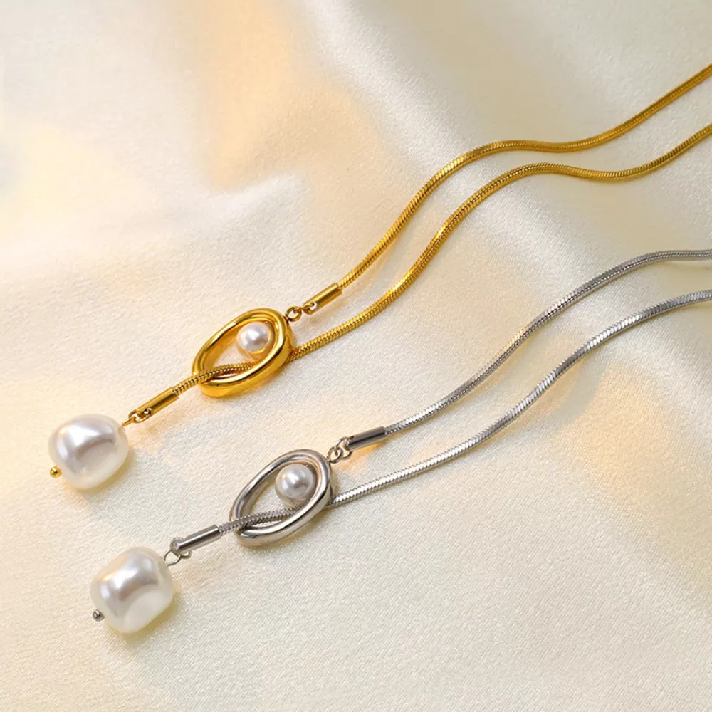 Pearl Pendant Necklace, image 3