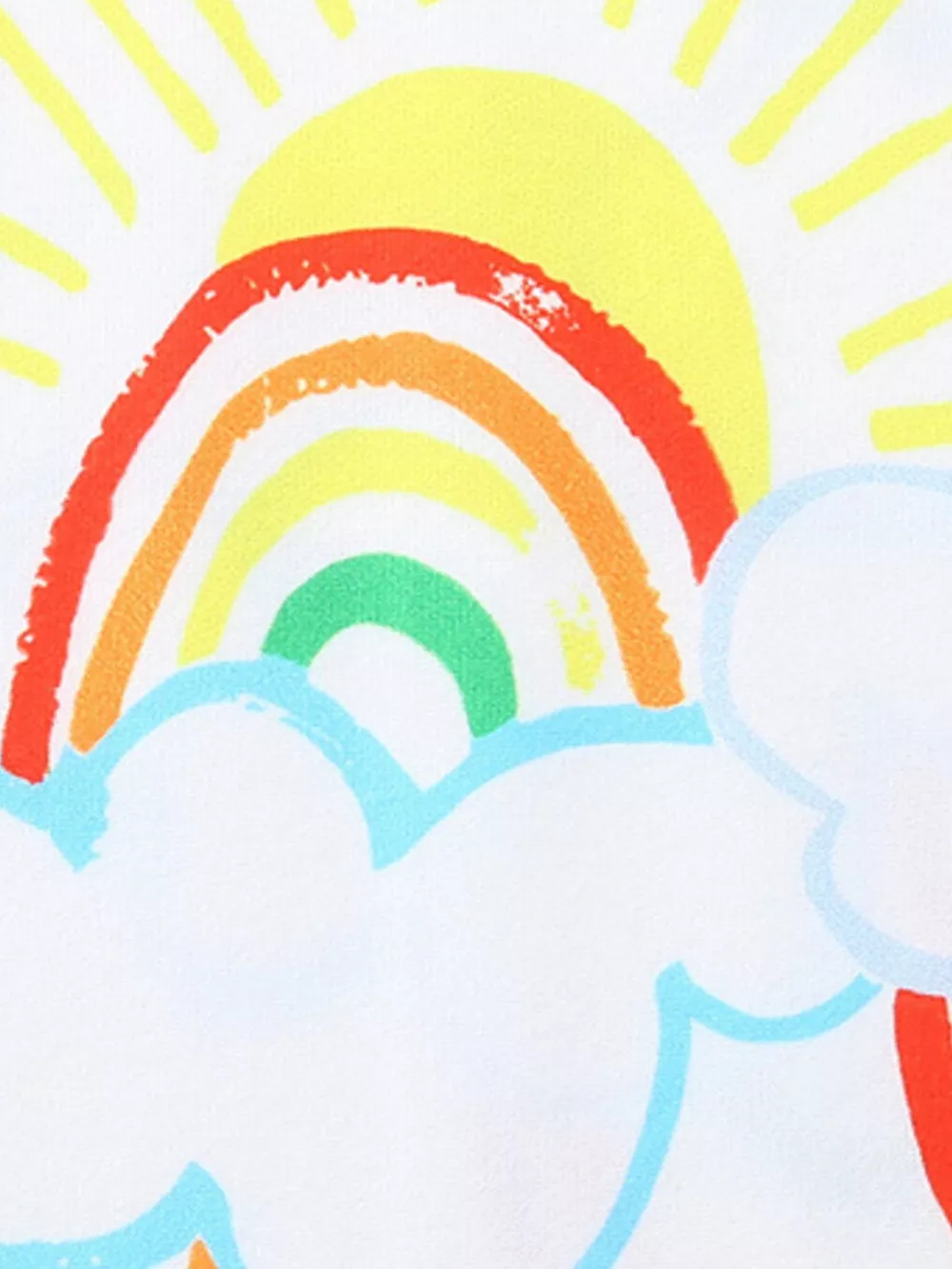 Children's Rainbow Cloud Print Tee and Shorts Set, image 4