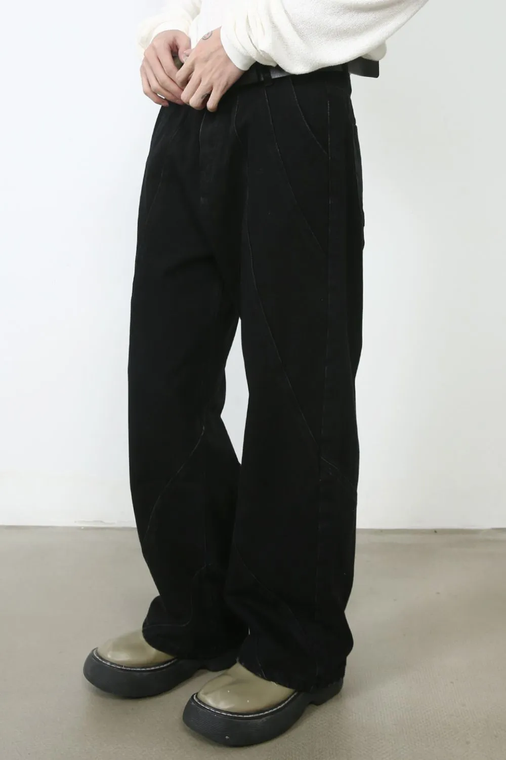 Men's Baggy Jeans with Pockets, image 4
