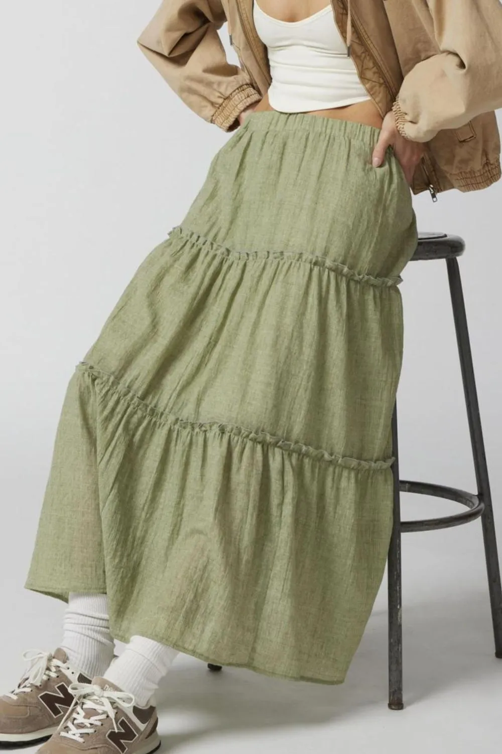 Frill Elastic Waist Skirt, image 17