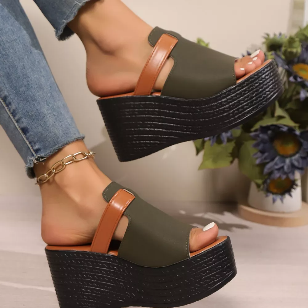 Open Toe Platform Wedge Sandals, image 16