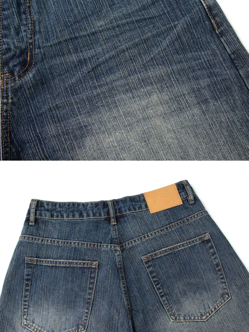 Men's Wide Leg Denim Shorts, image 5