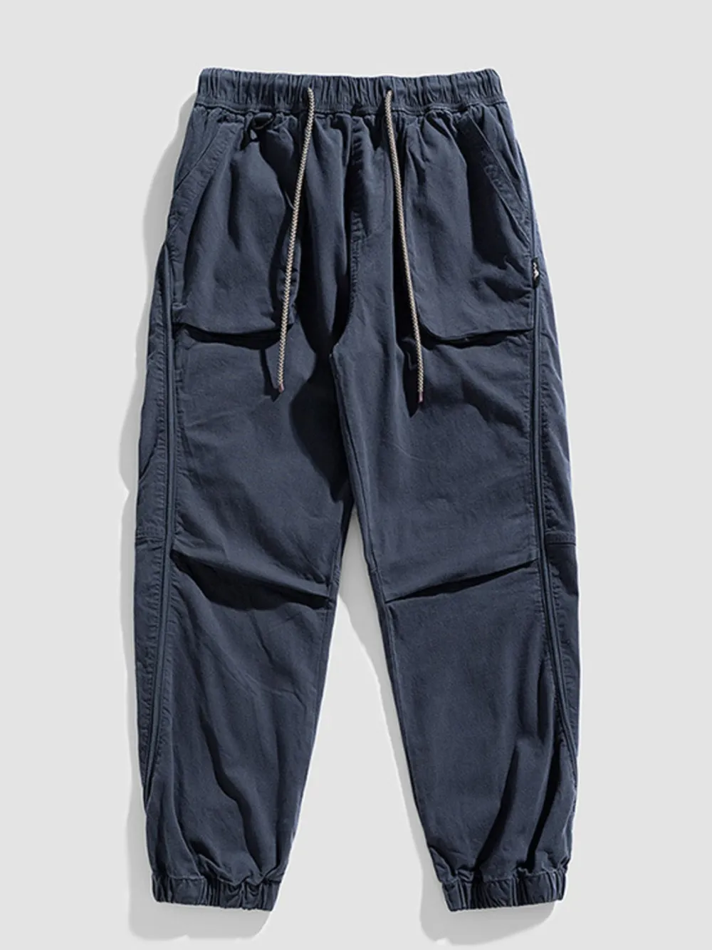 Men's Plus Size Drawstring Wide Leg Pants, image 3