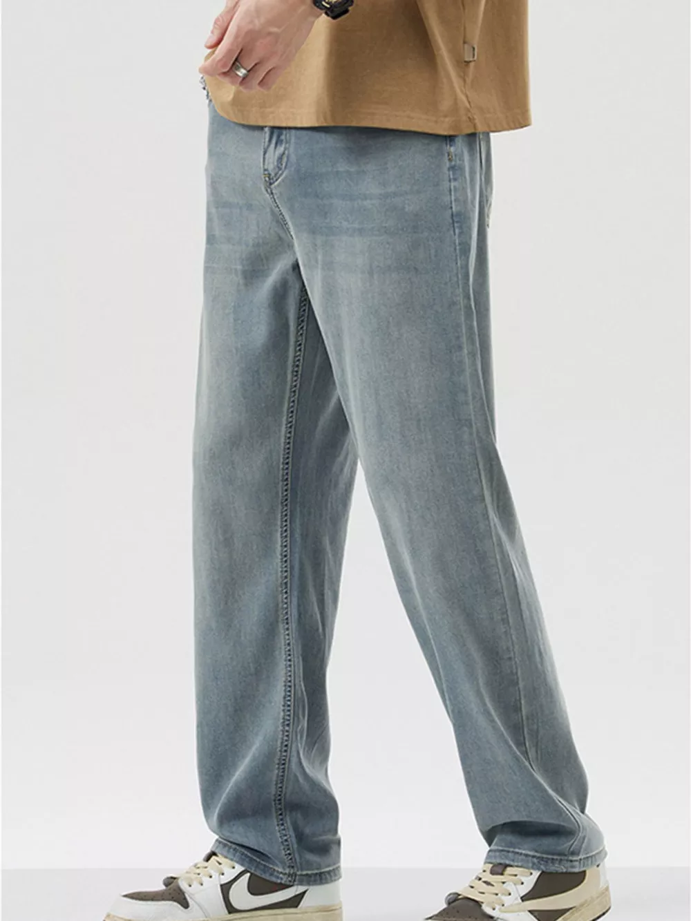 Men's Wide Leg Jeans, image 4