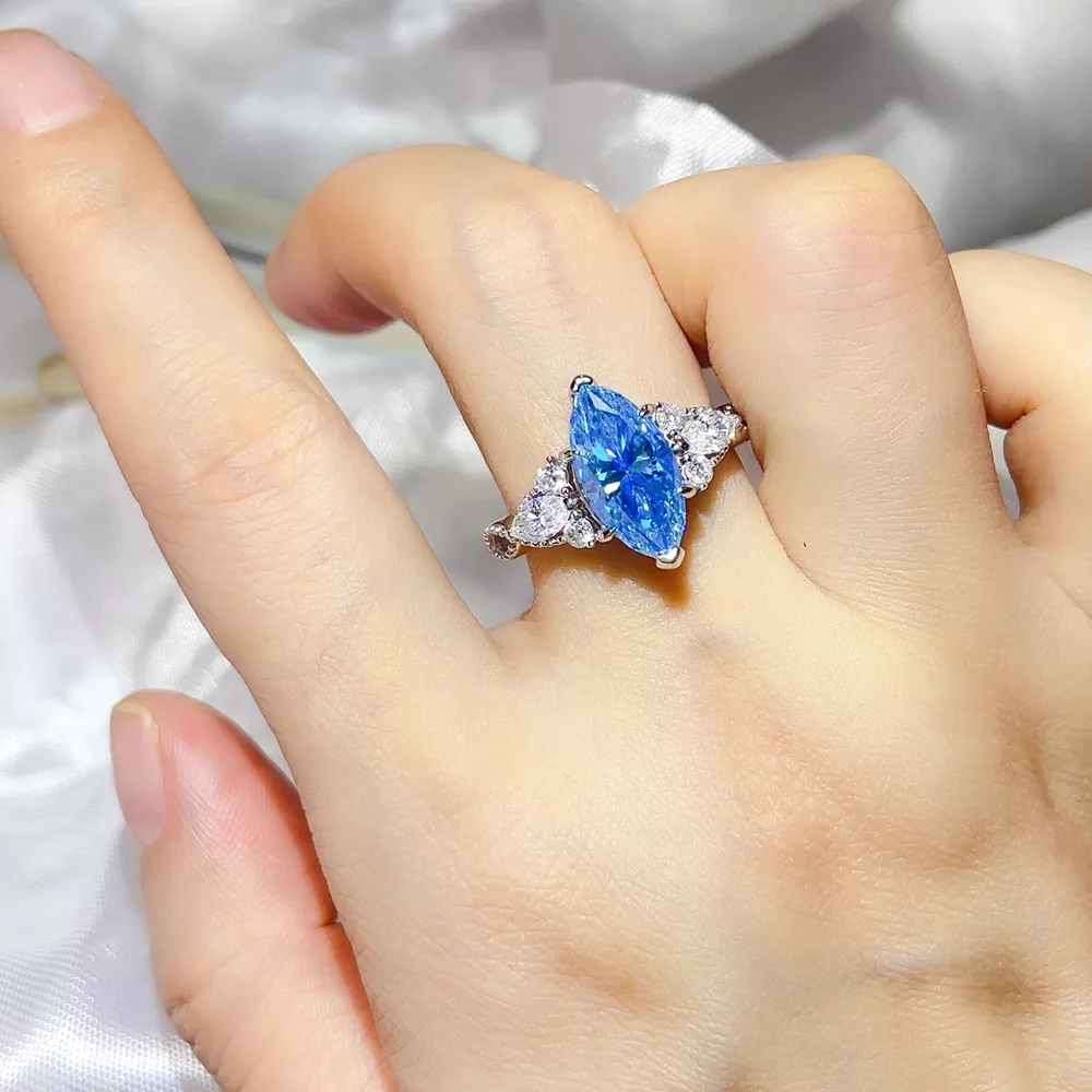 3 Carat Moissanite 925 Sterling Silver Ring