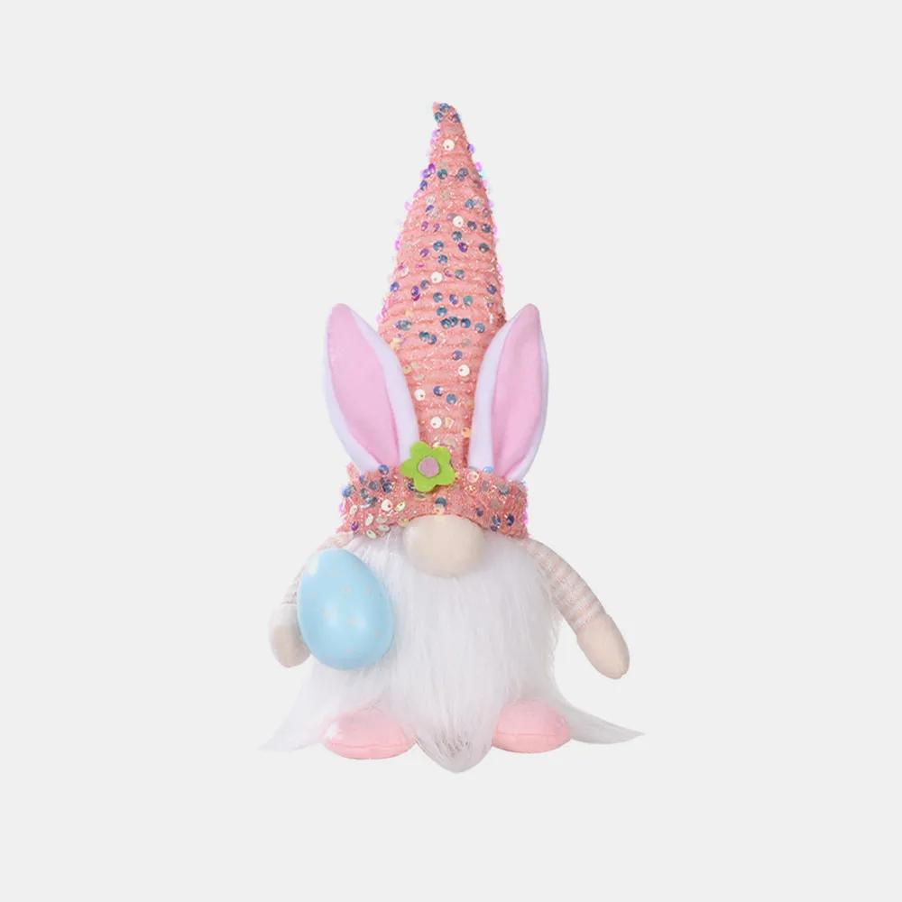 Easter Sequin Pointed Hat Faceless Gnome, image 6