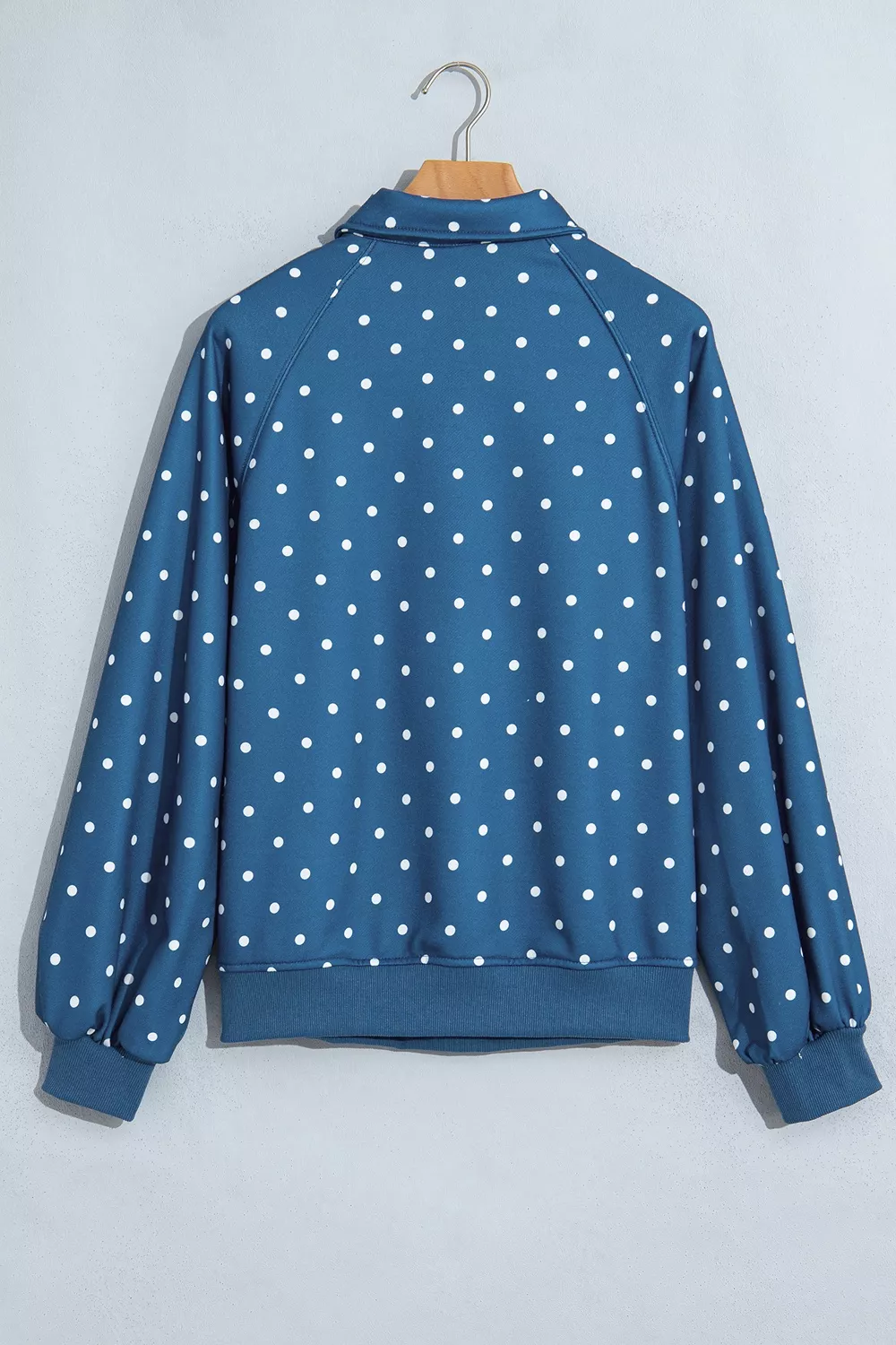 Polka Dot Snap-Button Sweatshirt, image 3