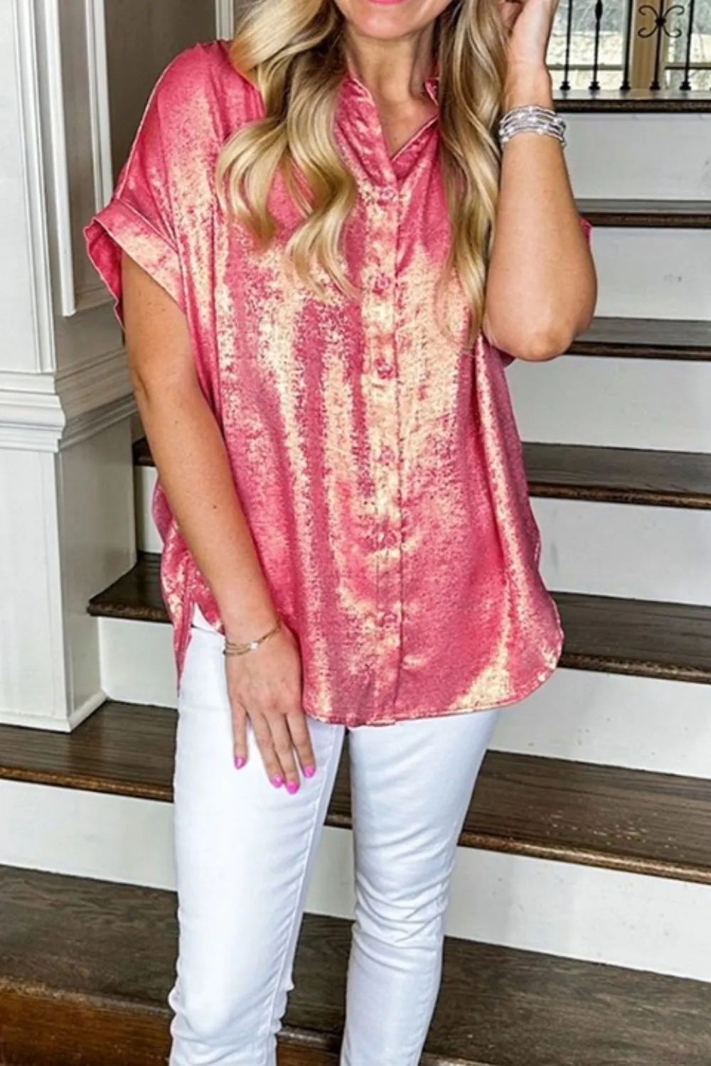 Short Sleeve Button Up Shirt, image 6