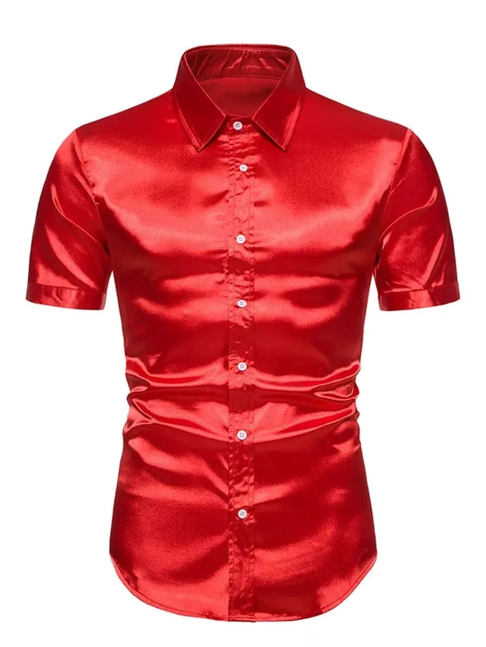 Men's Button Up Short Sleeve Shirt, image 6