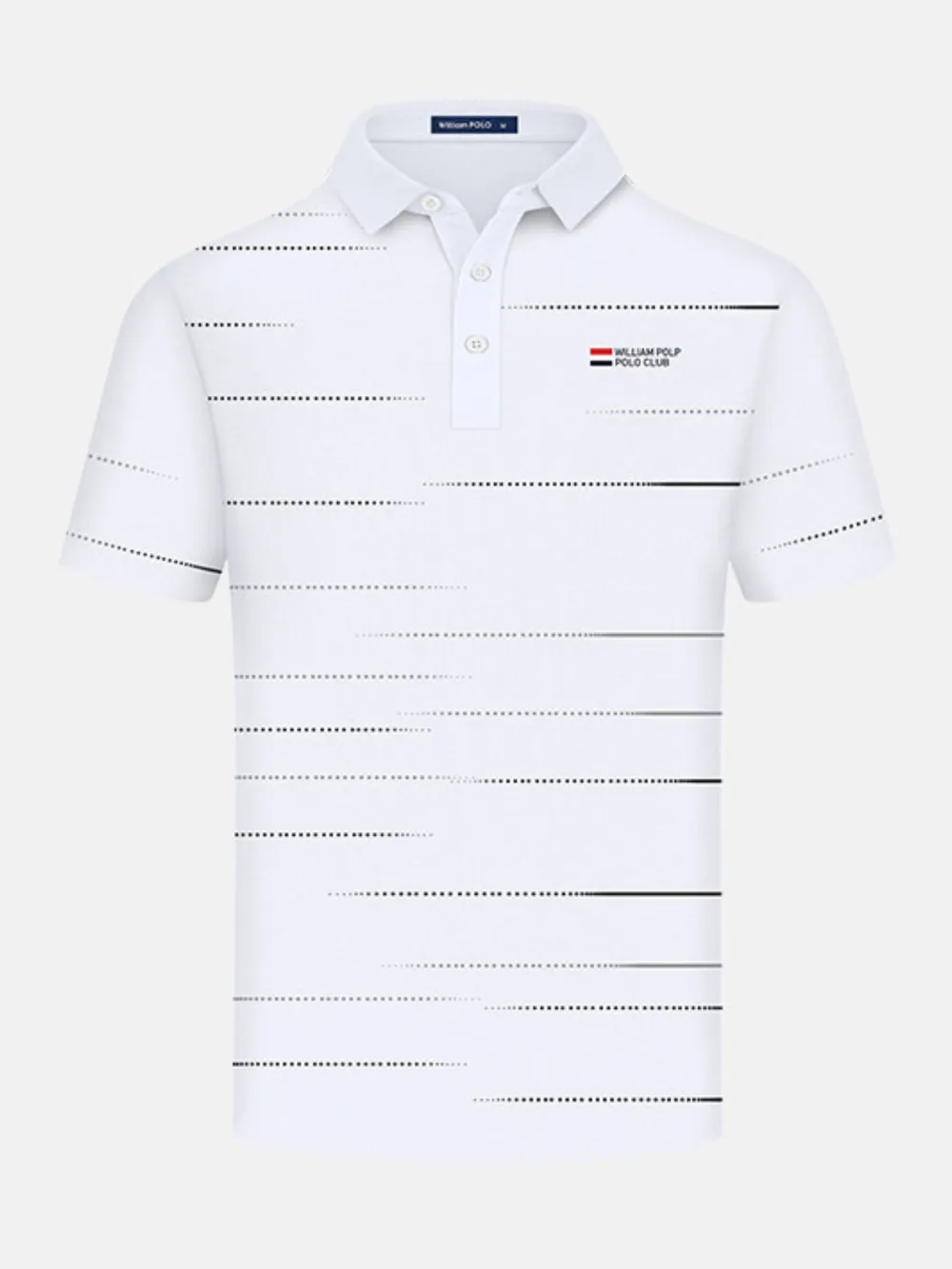 Men's Plus Size Striped Short Sleeve Polo Shirt, image 7