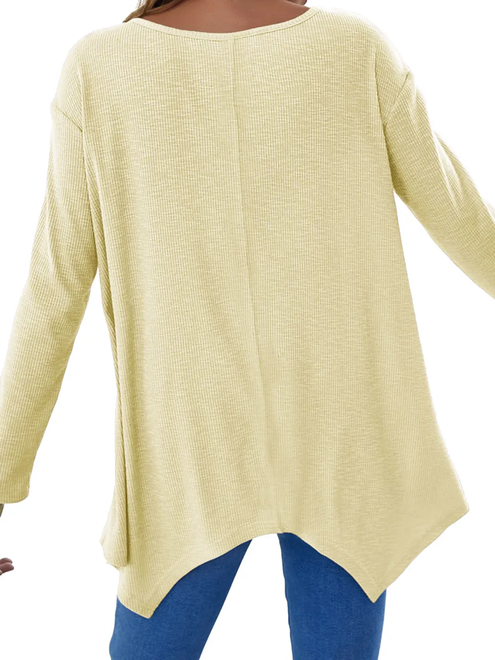 Full Size V-Neck Long Sleeve T-Shirt, image 15