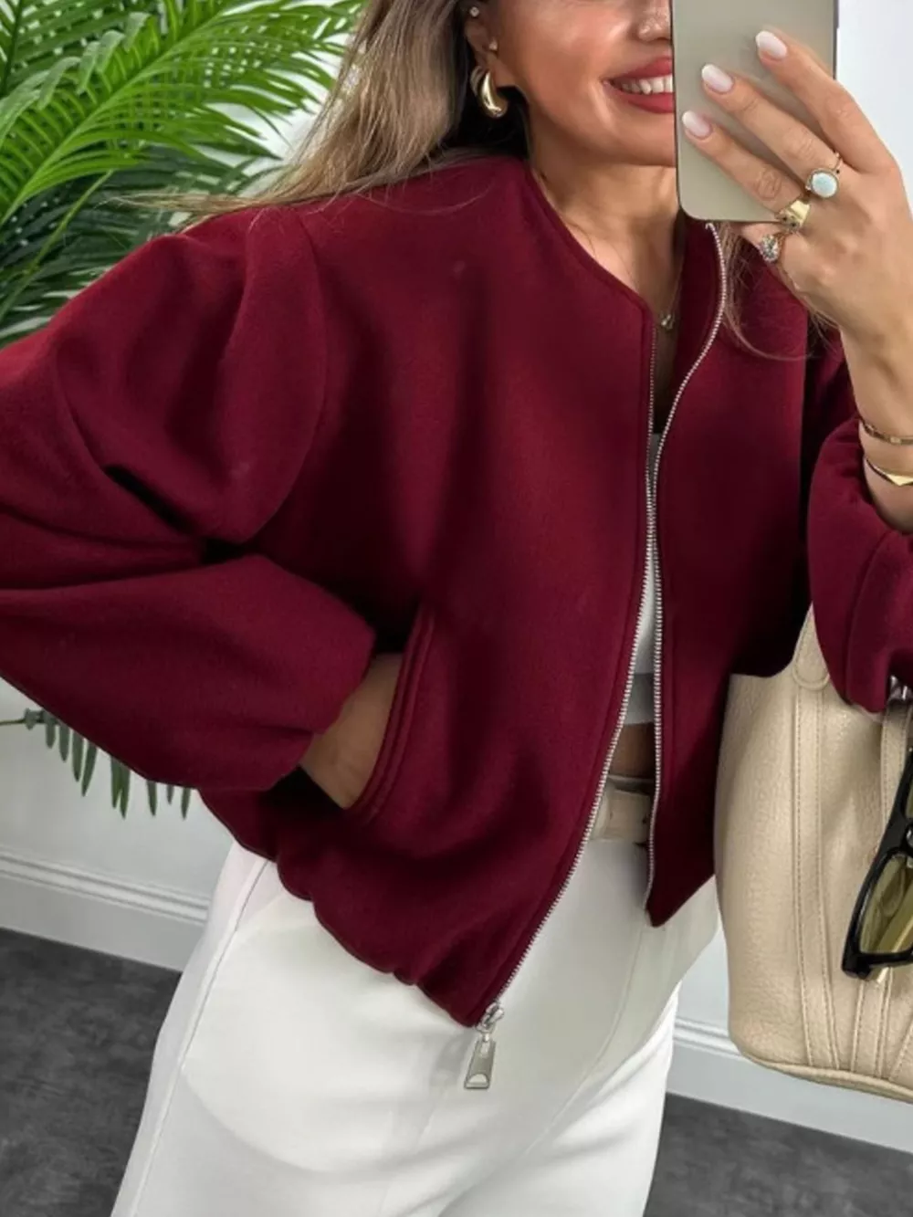 Zip Up Cropped Jacket, image 7