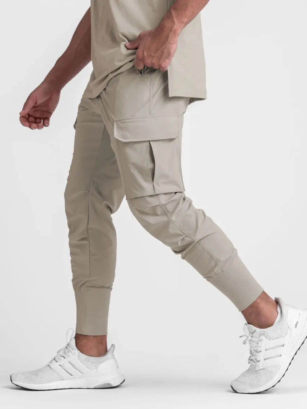 Men's Drawstring Pocketed Active Pants, image 4