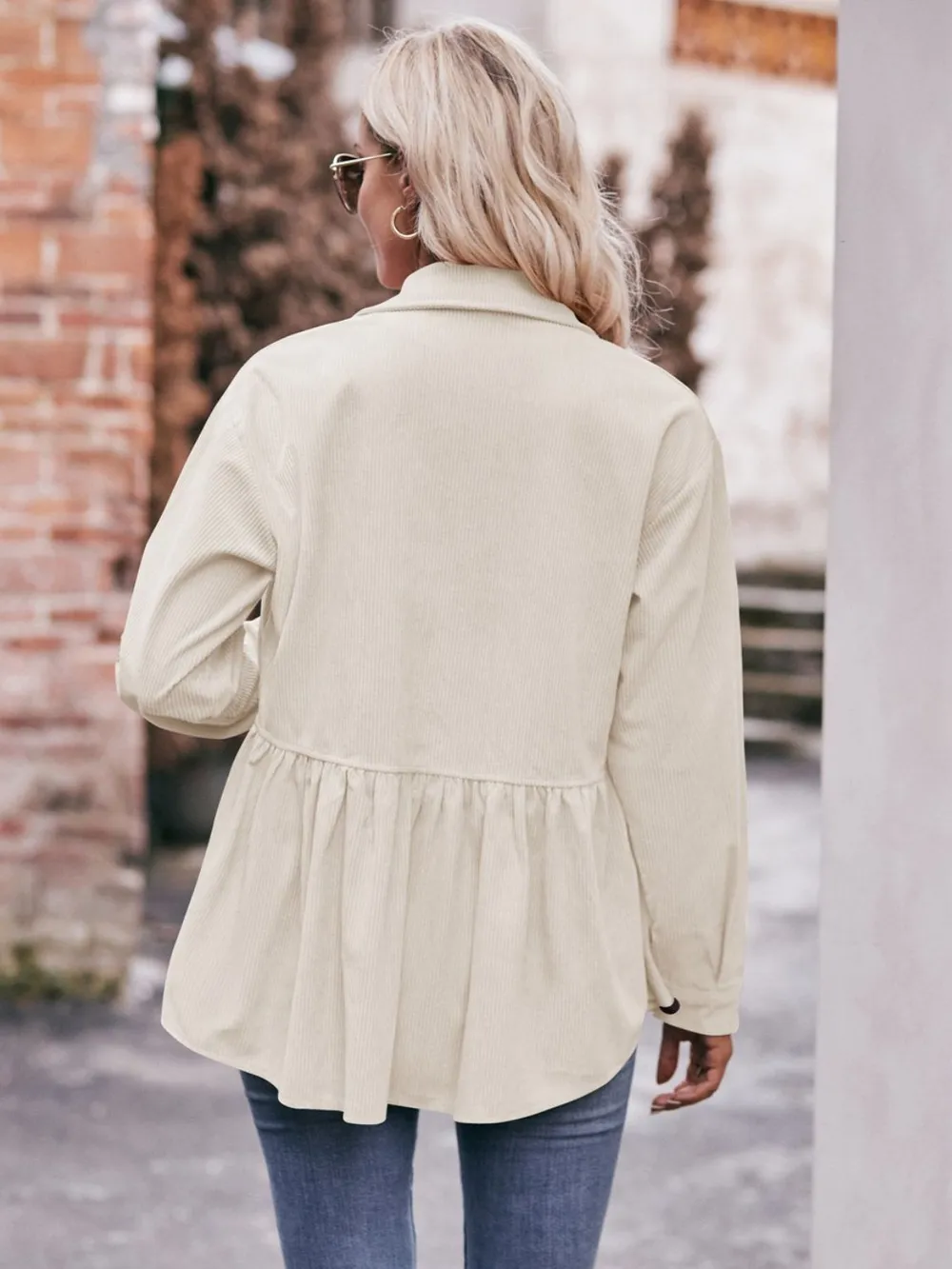 Collared Neck Long Sleeve Shirt, image 21