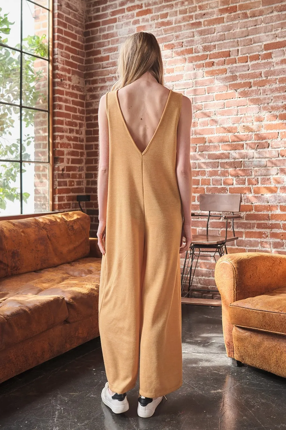 Ces Femme V-Neck Sleeveless Wide Leg Jumpsuit, image 2